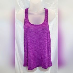 LULULEMON sz Med/Lg Purpl Salute the Sun Keyhole Back Singlet Tank Top Racerback